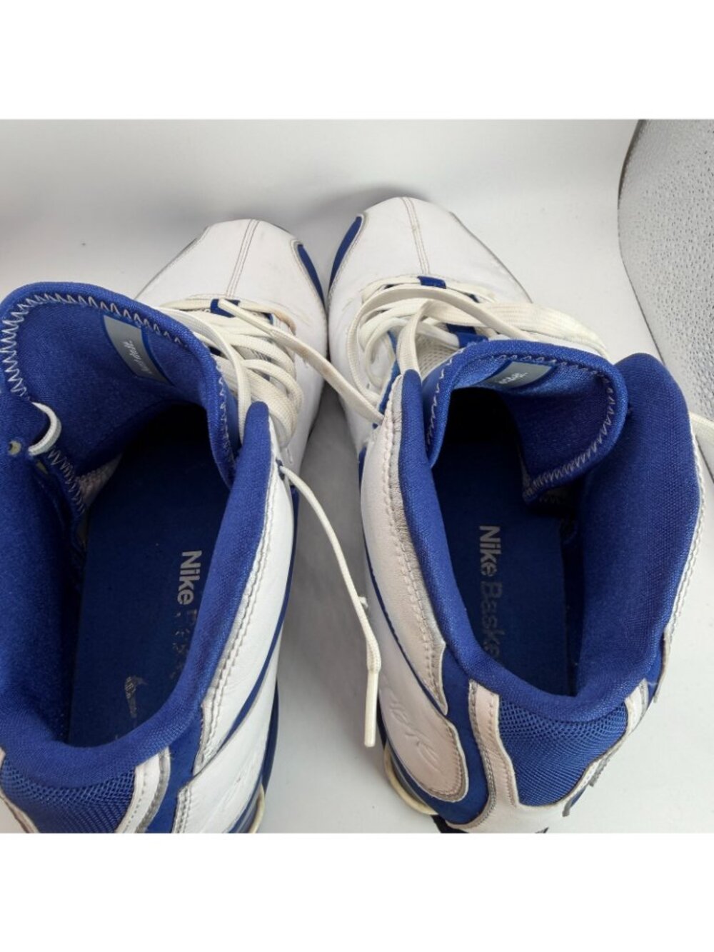 Nike Flight Shox Elite Slam Shoes Mens Size 11 Blue White Basketball 324826-141 - Picture 11 of 14